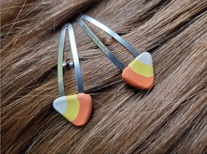 Candy Corn Hair Clips