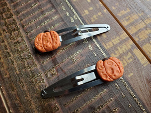 Pumpkin Hair Clips